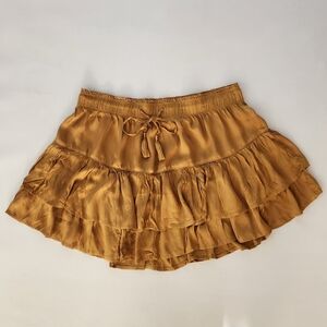 Aerie 'Sweat & Silky' Ruffle Tiered Mini Skirt